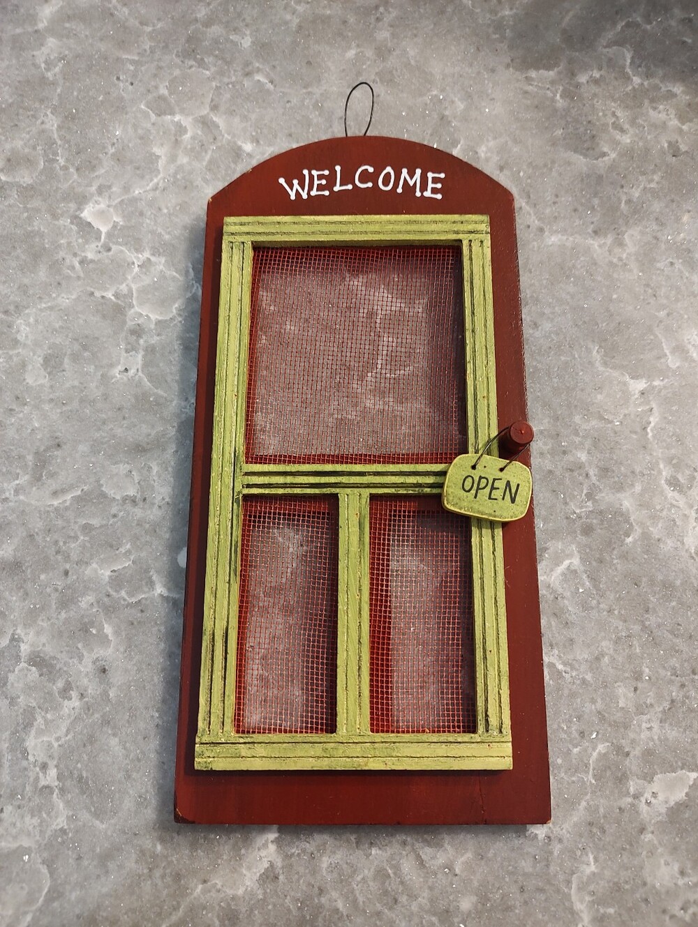 Mini wooden screen door 5 1/2 inches x 11 inches